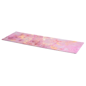 Коврик для йоги INEX Suede Yoga Mat искусственная замша, 183 x 61 x 0,3 см, розовый мрамор с позолотой
