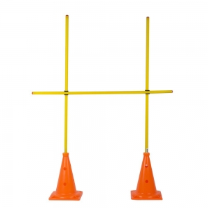Комплект вертикальных стоек, арт.У629, высота 1,5м, жесткий пластик, желто-оранжевый MADE IN RUSSIA