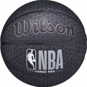 Мяч баскетбольный WILSON NBA Forge Pro Printed, арт.WTB8001XB07, р.7, синтетическая кожа (композит), черный