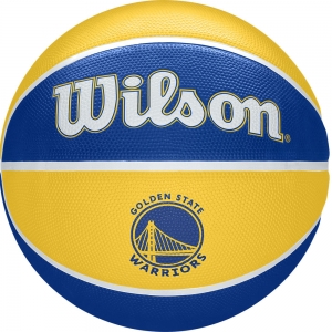 Мяч баскетбольный WILSON NBA Team Tribute Goldern State, арт.WTB1300XBGOL, р.7, резина, бут. кам, син-жел