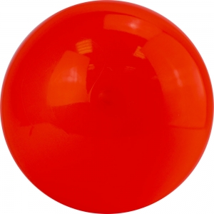 Мяч для художественной гимнастики однотонный, арт. AG-19-02, диаметр 19 см, ПВХ, оранжевый MADE IN RUSSIA