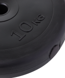 Диск пластиковый BB-203 d=26 мм, черный, 10 кг, BASEFIT УТ-00019756