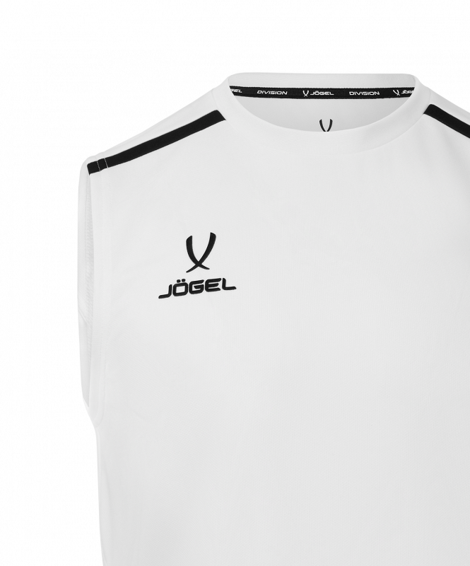 Майка тренировочная DIVISION PerFormDRY Training Sleeveless, белый, размер S, Jögel ЦБ-00004622