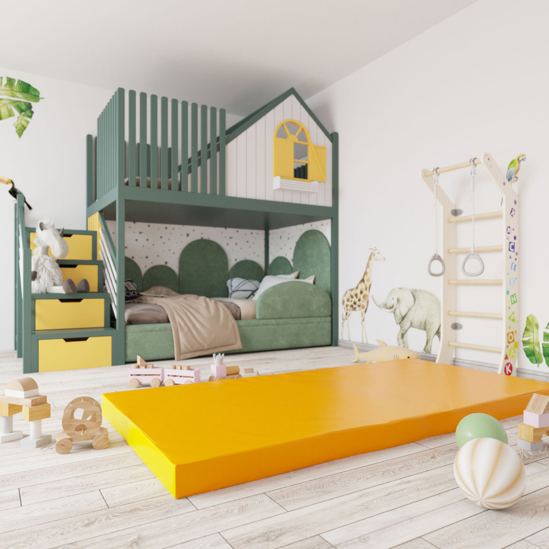 РОМАНА Мягкий щит (Мат) 2000*1000*100, одинарный (желтый) Romana