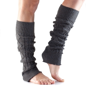 Гетры TOESOX Leg Warmers Knee High единый размер, темно-серый