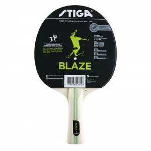 Ракетка для настольного тенниса Stiga Blaze WRB ACS, арт.1211-6018-01, для начин., нак. 1,8 мм ITTF, конич. ручка