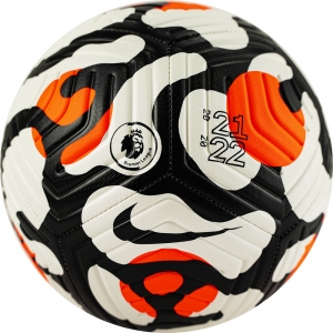 Мяч футбольный  NIKE Premier League Strike арт.DC2210-100, р.5, 12 панелей, ПУ,руч.сш,,бел-черн-зол