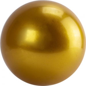 Мяч для художественной гимнастики однотонный, арт.AG-15-10, диам. 15 см, ПВХ, золотистый