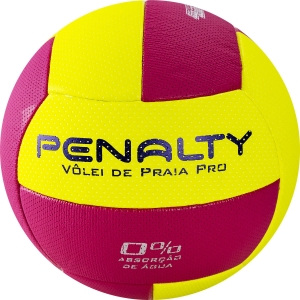 Мяч для пляжного волейбола PENALTY BOLA VOLEI DE PRAIA PRO, арт.5415902013-U, р.5, микрофибра, термосш.,жел-роз