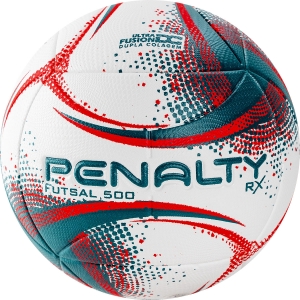 Мяч футзальный PENALTY BOLA FUTSAL RX 500 XXI, арт. 5212991920-U, размер 4, PU, термосшивка, белый-зелёный-красный