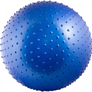 Мяч массажный TORRES, AL121265, диаметр 65 см, эластичный ПВХ, с насосом, синий