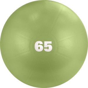 Мяч гимнастический TORRES, AL122165MT, диаметр 65 см, эластичный ПВХ, с защитой от взрыва, с насосом, оливковый