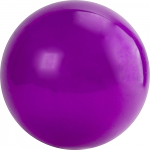 Мяч для художественной гимнастики однотонный, арт.AG-19-08, диам. 19 см, ПВХ, фиолетовый MADE IN RUSSIA