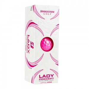 Мяч для гольфа Bridgestone Lady Precept, BGB1LPX, 3 штуки в упаковке, розовый
