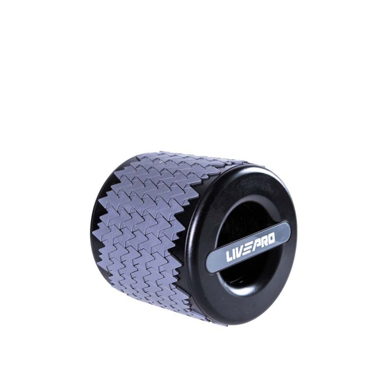 Складной массажный ролик LIVEPRO Telescopic Fascia Roller чёрный