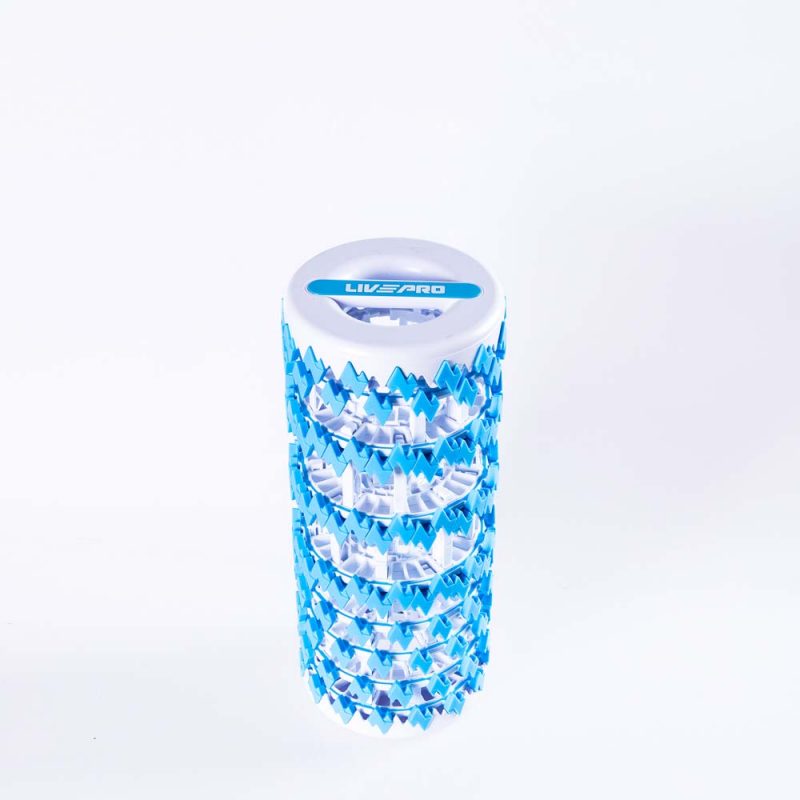 Складной массажный ролик LIVEPRO Telescopic Fascia Roller голубой