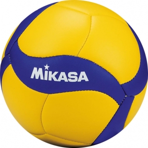 Мяч волейбольный сув. MIKASA V1.5W, р.1, диам. 15см синт. кожа (ПВХ), машинная сшивка,  сине-желтый