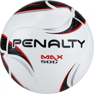 Мяч футзальный PENALTY BOLA FUTSAL MAX 500 TERM XXII, арт. 5416281160-U, размер 4, PU, термосшивка, белый-красный-черный