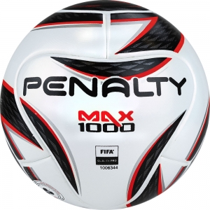 Мяч футзальный PENALTY FUTSAL MAX 1000 XXII, арт. 5416271160-U, размер 4, PU, FIFA Pro, термосшивка, белый-красный-черный