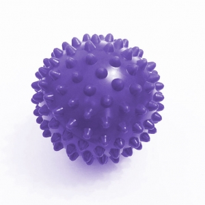 Мяч массажный, 300112, фиолетовый, диаметр 12 см, поливинилхлорид PALMON
