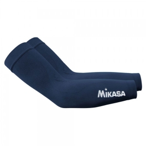 Нарукавники волейбольные компрессионные MIKASA MT430-036-E, Extra, полиамид, эластан, тёмно-синий