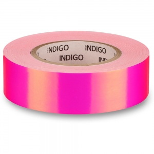 Обмотка для гимнастического обруча INDIGO Rainbow, IN151-PV, 20мм*14м, зеркальная, на подкладке, розовый-фиолетовый