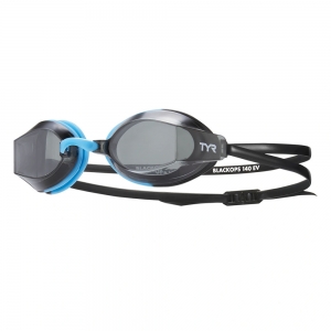 Очки для плавания TYR Blackops 140 EV Nano Racing, арт. LGBKOPN-156, дымчатые линзы, сине-черная опр