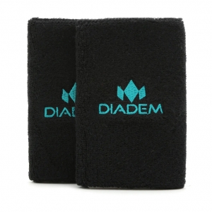 Напульсники DIADEM Logo 5 (чёрные), WRBAND-DBL-BK, ширина 12.7 см, 80%хлоп, 12% эластан, 8%полиэст, черный