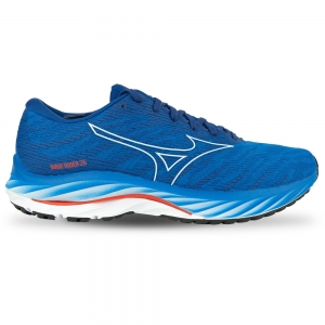 Кроссовки бег. MIZUNO Wave Rider 26, J1GC2203-05, размер UK8.5 (российский размер 42), полиэстер, нейлон, EVA, резина, синий