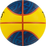 Мяч баскетбольный TORRES 3х3 Outdoor, B322346 размер 6, 8 панелей, ПУ, бутиловая камера, нейлоновый корд, жёлто-синий