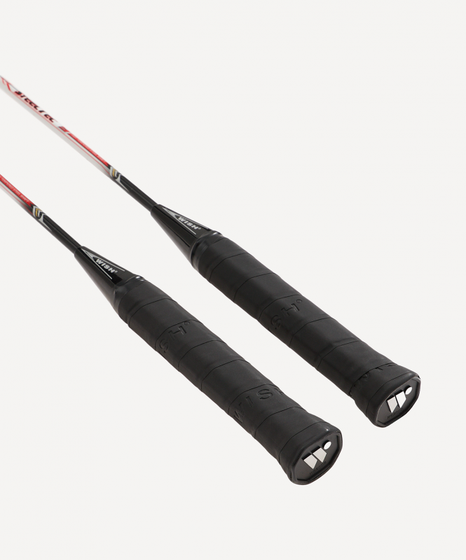 Набор для бадминтона WISH Steeltec 9, 2 ракетки, белый/красный ЦБ-00008283