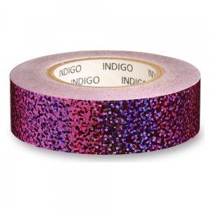 Обмотка для гимнастического обруча INDIGO Crystal, IN139, 20мм*14м, зеркальная, на подкладке, сиреневый