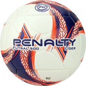 Мяч футзальный PENALTY BOLA FUTSAL LIDER XXIII, 5213411239-U, размер 4, PU, термосшивка, бел-фиолетовый-оранжевый