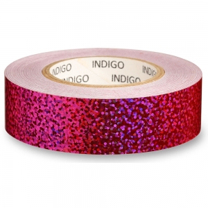 Обмотка для гимнастического обруча INDIGO Crystal, IN139-PI, 20мм*14м, на подкладке, розовый