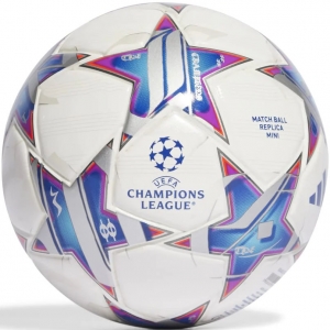 Мяч футбольный сувенирный ADIDAS UCL Mini IA0944, диаметр 15 см, размер 1, 32 панели, ТПУ, термосшивка, мультиколор