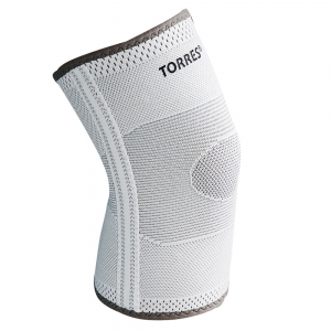 Суппорт колена TORRES, PRL11010M, размер M, с боковыми вставками, нейлон, серый