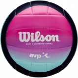 Мяч волейбольный Wilson AVP Oasis WV4006701XBOF, размер 5, 18 панелей, синтетическая кожа PVC, маш.сшивка, розово-бирюзовый