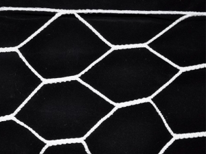 Сетка для футбольных ворот, форма ячейка 6-угольник, размер 6х8 см. (104)