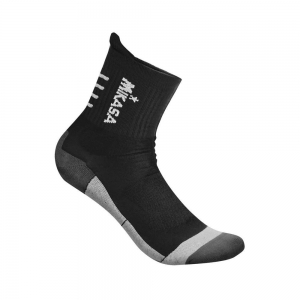Носки волейбольные MIKASA MT199-046-L, размер L(44-47), хлопок, полиамид, эластан, черный