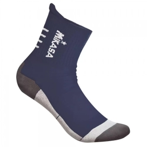 Носки волейбольные MIKASA MT199-061-S, размер S(37-39), хлопок, полиамид, эластан, тёмно-синий