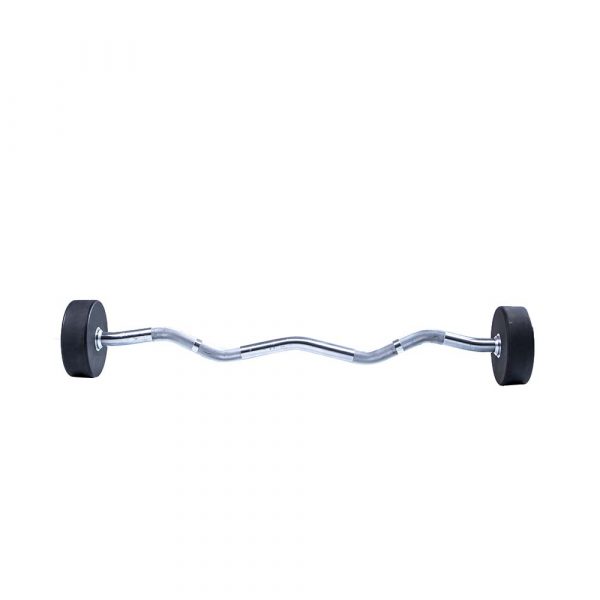 Фиксированная кривая штанга LIVEPRO Ez Curl Urethane Barbells 10 кг