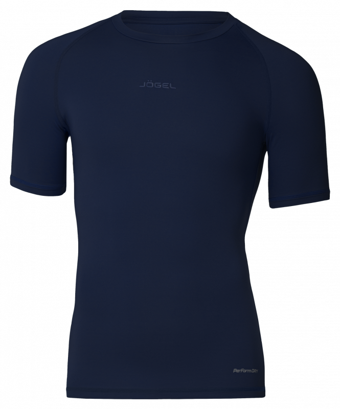 Футболка компрессионная PerFormDRY Baselayer Tee SS 2, темно-синий, размер XXL, Jögel ЦБ-00003146