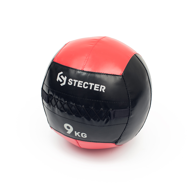 Медбол 9 кг (красный) STECTER 2156