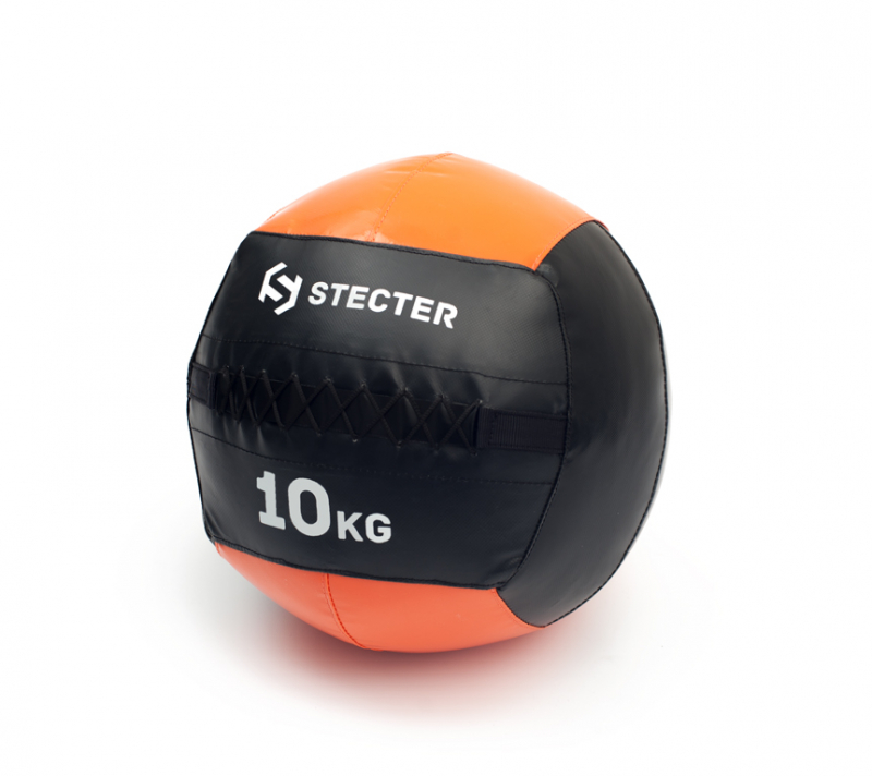 Медбол 10 кг (оранжевый) STECTER 2157