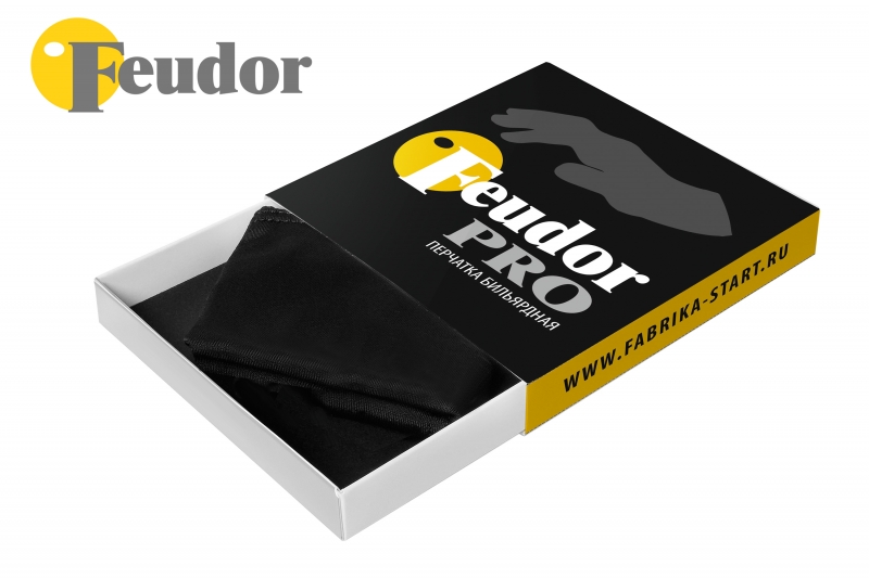 Перчатка-бильярдная Feudor Pro black Left M/L