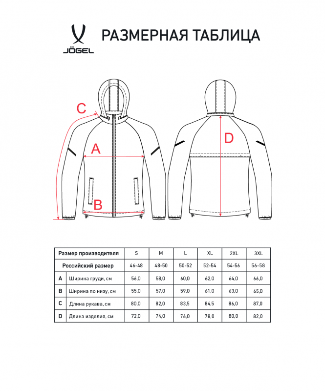 Куртка ветрозащитная CAMP 2 Rain Jacket, черный, Jögel