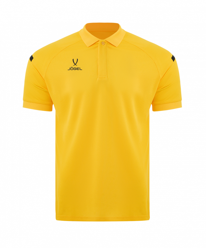 Поло CAMP 2 Poly Polo, желтый/черный, размер L, Jögel ЦБ-00004730