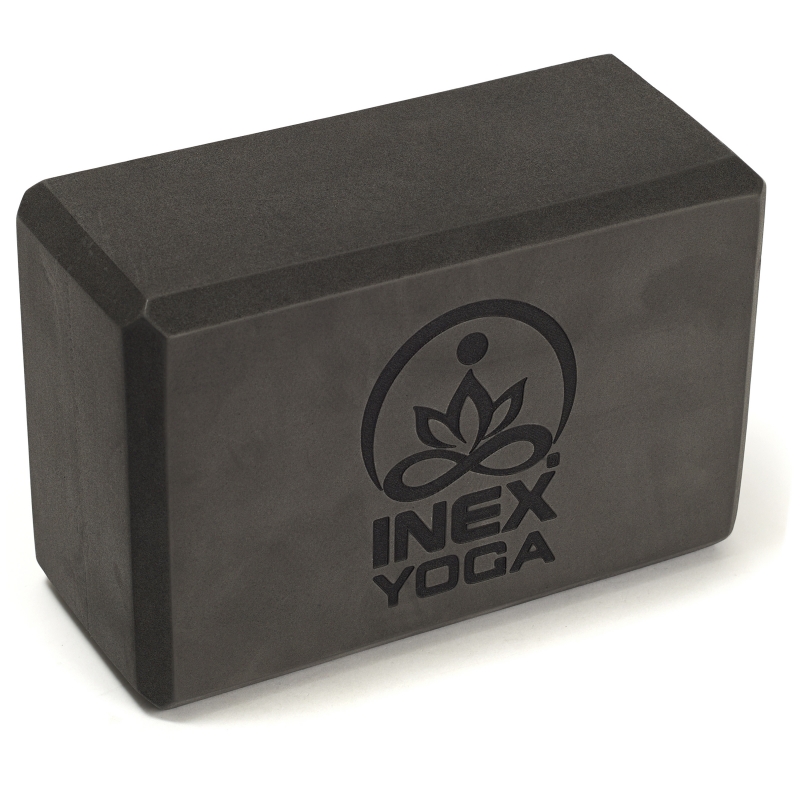 Блок для йоги INEX Yoga Block EVA 4" 23 x 15 x 10 см, темно-серый