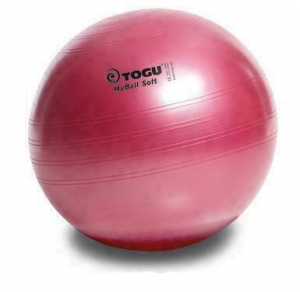 Мяч гимнастический TOGU My Ball Soft 55 см. красный перламутровый