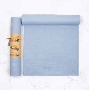 Коврик для йоги MYGA Yoga Mat 173 х 61 х 0,4 см, голубой